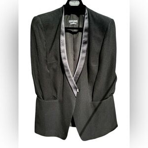 Giorgio Armani - Made in Italy - Black Silk Lapel Skirt Suit - Size 48IT/12US